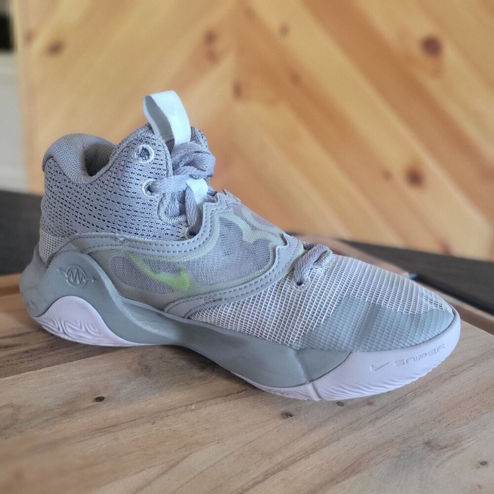 Nike KD Trey 5 X "Particle Grey/Lilac Violet Frost" Men's Basketball Shoes Sz 6 - Picture 4 of 9